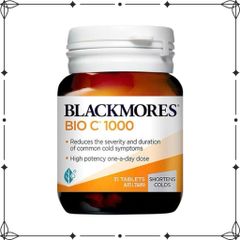 Viên uống bổ sung Vitamin C Blackmores Bio C 1000mg 31 viên - Hỗ trợ tăng cường sức khỏe, giảm cảm lạnh và làm đẹp da