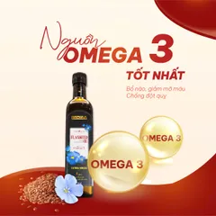 Dầu Hạt Lanh Ép Lạnh DAHALA 250ml - Giàu Omega 3,6,9 Tự Nhiên - An Toàn Dành Cho Trẻ Em và Gia Đình, Dầu Bền Nhiệt Chống Đột Quỵ