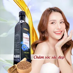 Dầu Hạt Lanh Ép Lạnh DAHALA 250ml - Giàu Omega 3,6,9 Tự Nhiên - An Toàn Dành Cho Trẻ Em và Gia Đình, Dầu Bền Nhiệt Chống Đột Quỵ