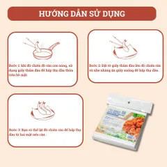 Giấy Thấm Dầu KRCLEAN 25x25/15x15cm - Hút Dầu Mỡ Hiệu Quả Cho Đồ Chiên - 25–50 Tờ (Mỏng/Dày) An Toàn sức khỏe