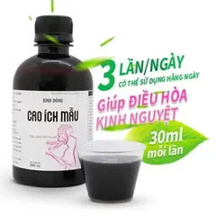 Bình Đông Cao Ích Mẫu 280ml - Thực Phẩm Chức Năng Hỗ Trợ Bổ Huyết, Giảm Đau Bụng Kinh và Điều Hòa Kinh Nguyệt cho Phụ Nữ