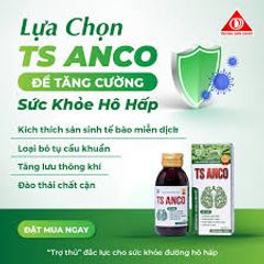 Siro TS Anco 100ml - Hỗ trợ giảm ho, đờm, đau rát họng, khản tiếng cho trẻ em và người lớn - Thực phẩm chức năng tự nhiên