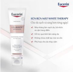 Eucerin Sữa Rửa Mặt Làm Sáng Da Spotless Brightening Cleansing Foam 150g - Dưỡng Sáng, Giảm Đốm Nâu, Dành Cho Da Nhạy Cảm