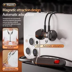 Tai nghe Bluetooth AC700 Thể Thao Đeo Cổ - Âm Thanh HiFi, Màn Hình LED, Thời Gian Chờ 50 Giờ, Thiết Kế Chống Bụi