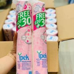 Bông Tẩy Trang Ipek 150 Miếng - 100% Cotton Tự Nhiên, Siêu Mềm Mịn, Phù Hợp Cho Da Nhạy Cảm, Tiện Lợi Mang Theo