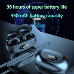 Tai nghe không dây Clip Q80 - Bluetooth V5.3 TWS chống thấm nước, âm thanh Hi-Fi, màn hình hiển thị pin, kết nối ổn định