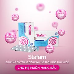 [ 3 Hộp 90 viên ] Cải thiện chất lượng trứng tăng tỉ lệ mang thai - Stafam