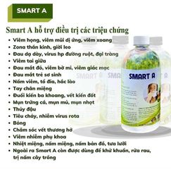 Dung Dịch Sát Khuẩn SmartA 500ml - Khử Khuẩn Da, Vệ Sinh Mũi Họng An Toàn, Hiệu Quả 99.9% - Sản Phẩm Made in Vietnam
