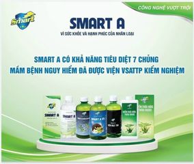 Nước Khử Khuẩn SmartA AQUA - Dung Dịch Khử Khuẩn Đa Năng 500ml, Bảo Vệ Sức Khỏe Gia Đình, An Toàn Cho Da Mũi Họng