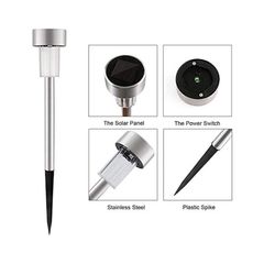 Đèn Năng Lượng Mặt Trời Cắm Đất Trang Trí Sân Vườn - Chống Nước, Đèn LED Mái Nhà Chéo, Thời Gian Chiếu Sáng 6 Giờ