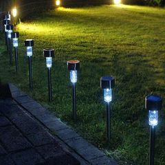 Đèn Năng Lượng Mặt Trời Cắm Đất Trang Trí Sân Vườn - Chống Nước, Đèn LED Mái Nhà Chéo, Thời Gian Chiếu Sáng 6 Giờ