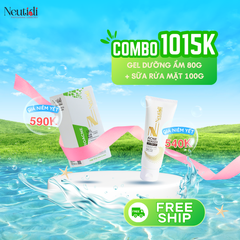 Bộ Chăm Sóc Da NEUTIDI: Sữa Rửa Mặt Giảm Mụn và Gel Dưỡng Ẩm Nhật Bản - Giải Pháp Hoàn Hảo Cho Da Dầu Mụn
