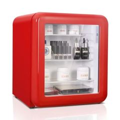 Tủ Lạnh Mini HCK 48L Đỏ - Tủ Lạnh Kiểu Dáng Sang Trọng, Lưu Trữ Mỹ Phẩm, Đồ Uống, Hoạt Động Êm Ái, Bảo Hành 2 Năm