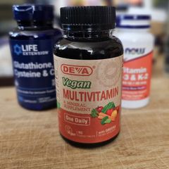 Vitamin Tổng Hợp Deva Vegan - Bổ Sung Vitamin & Khoáng Chất Tăng Cường Sức Đề Kháng, 90 Viên Uống, Dành Cho Người Ăn Chay