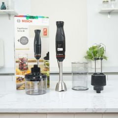 Máy Xay Cầm Tay Bosch MSM4B624 - Công Suất 1000W, Thiết Kế Công Thái Học, An Toàn Không Chứa BPA, Lý Tưởng Cho Món Sinh Tố
