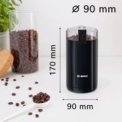 Máy Xay Cà Phê Mini Bosch TSM6A013B - Chất Liệu Thép Không Gỉ, Xay 75g Hạt Cà Phê Mịn, Tiện Lợi Cho Người Yêu Cà Phê