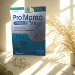 Pro Mama Yalla Omega-3 - Bổ Sung DHA EPA Cho Mẹ Bầu & Thai Nhi Khỏe Mạnh - Giải Pháp Dinh Dưỡng Toàn Diện Cho Mẹ Và Bé