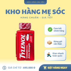 Viên uống Tylenol Extra Strength 500mg - Giảm đau nhanh chóng, không kích ứng dạ dày, hộp 325 viên tiện lợi cho gia đình