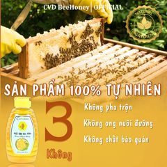 Mật Ong Nguyên Chất CvdBeehoney 100% - Tăng Cường Sức Đề Kháng, Làm Đẹp Da, Giảm Ho, Ngọt Tinh Khiết Từ Hoa Rừng