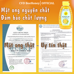 Mật Ong Nguyên Chất CvdBeehoney 100% - Tăng Cường Sức Đề Kháng, Làm Đẹp Da, Giảm Ho, Ngọt Tinh Khiết Từ Hoa Rừng