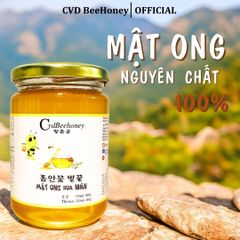 Mật Ong Hoa Nhãn Nguyên Chất CVDBEEHONEY 460g - Tăng Đề Kháng, Làm Đẹp Da, Sản Phẩm Tự Nhiên 100% Việt Nam