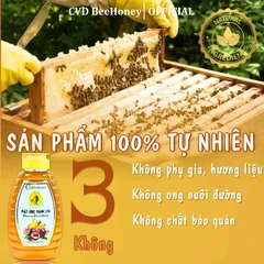 Mật Ong Nguyên Chất Chanh Leo CvdBeehoney 500g - Tăng Đề Kháng, Giúp Đẹp Da, Từ Tự Nhiên, Hàng Việt Nam Chất Lượng Cao