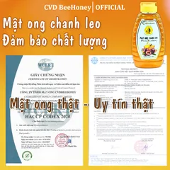 Mật Ong Nguyên Chất Chanh Leo CvdBeehoney 500g - Tăng Đề Kháng, Giúp Đẹp Da, Từ Tự Nhiên, Hàng Việt Nam Chất Lượng Cao