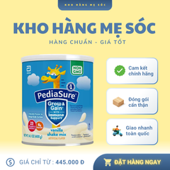 Sữa Pediasure Grow & Gain vị Vani 400g - Dinh dưỡng toàn diện cho trẻ 1-10 tuổi, hỗ trợ tăng cân và chiều cao