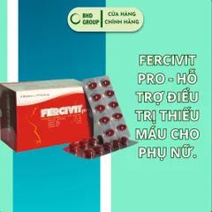 FERCIVIT PRO - HỖ TRỢ THIẾU MÁU CHO PHỤ NỮ.