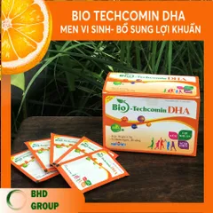 BIO TECHCOMIN DHA - Bổ Sung Men Vi Sinh Hỗ Trợ Tiêu Hóa, Tăng Cường Dinh Dưỡng Cho Trẻ, Hộp 30 Gói x 3g