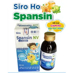 COMBO 2 HỘP SIRO SPANSIN NV - GIẢM HO VÀ ĐAU RÁT HỌNG