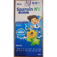 COMBO 2 HỘP SIRO SPANSIN NV - GIẢM HO VÀ ĐAU RÁT HỌNG