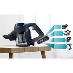 Máy Hút Bụi Không Dây Bosch BBS611MAT Unlimited 6 - Hiệu Suất Mạnh Mẽ, Thiết Kế Linh Hoạt, Hệ Thống Lọc HEPA, Thời Gian Sử Dụng 30 Phút