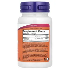 Viên ngậm Vitamin B12 Methyl 1000mcg Thuần Chay NOW Foods - Hỗ trợ Hệ Thần Kinh và Tăng Cường Năng Lượng, 100 Viên