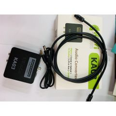 Bộ Chuyển Đổi Âm Thanh Optical Sang Analog KIWI KA03 Pro - Hỗ Trợ Bluetooth và Cổng 3.5mm, Tương Thích Với Mọi Thiết Bị