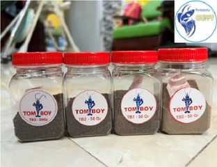 Cám Tomboy Dạng Hạt Chìm 50g - Thức Ăn Cá Cảnh Cao Cấp Cho Cá Vàng, Koi Mini, Tôm Tép, Cà Mập, Giúp Tăng Trưởng Nhanh Chóng
