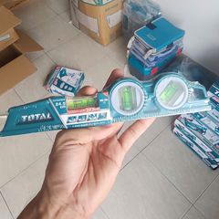 Thước Thủy Ống Total TMT221306 245mm - Nhôm Đúc Chính Xác ±0.5mm/m, Dễ Dàng Đo Cân Bằng Khi Xây Dựng, 3 Vial Thủy 45°/90°/180°