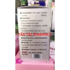 ✅[CHÍNH HÃNG, SỈ INBOX]  Viên uống đẹp da Phils-lin L-Cystine 500mg 60 viên