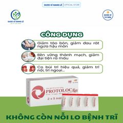 Viên Đặt Trĩ Protoloc Max Giga Công Nghệ Đức duocsy_giangle - Giảm Sưng Đau, Co Búi Trĩ, Nứt Kẽ Hậu Môn
