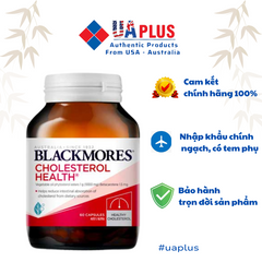 Viên uống Blackmores Cholesterol Health 60 viên - Hỗ trợ kiểm soát cholesterol, sức khỏe tim mạch - Nhập khẩu chính ngạch từ Úc