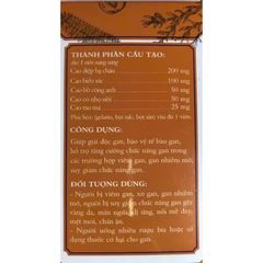 Viên Nang Giải Độc Gan - Hỗ Trợ Viêm Gan, Xơ Gan, Tăng Cường Chức Năng Gan - 60 Viên, Bổ Gan Từ Thiên Nhiên