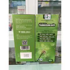 SIRO Thảo Mộc Thanh Ban Sảy 125ML - Giải Độc Gan, Hỗ Trợ Thanh Nhiệt Từ Thiên Nhiên - Chai Thảo Dược Việt Nam Chất Lượng Cao