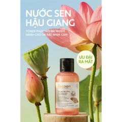 Nước Sen Hậu Giang Cocoon Toner 140ml - Cấp ẩm và Làm Dịu Da, Phù Hợp Cho Da Nhạy Cảm, Chiết Xuất Hoa Sen Tự Nhiên