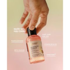 Nước Sen Hậu Giang Cocoon Toner 140ml - Cấp ẩm và Làm Dịu Da, Phù Hợp Cho Da Nhạy Cảm, Chiết Xuất Hoa Sen Tự Nhiên