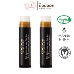 Combo 2 Son Dưỡng Môi Dầu Dừa Bến Tre Cocoon 5g - Chống Khô, Căng Mọng, Hồng Hào, Dưỡng ẩm Tự Nhiên cho Đôi Môi Mềm Mịn