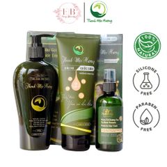 Combo Dầu Gội Dầu Xả Thanh Mộc Hương Không Silicon - Dưỡng Tóc Mềm Mượt, Thích Hợp Cho Mọi Lứa Tuổi