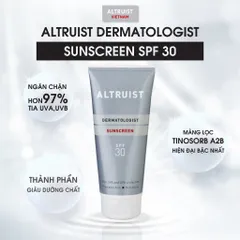 Kem Chống Nắng Màng Lọc Chống Tia Cực Tím ALTRUIST Dermatologist Sunscreen SPF 30 - 200ml