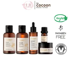 Combo Chăm Sóc Da Mụn Cocoon - Gel Rửa Mặt, Toner, Tinh Chất, Mặt Nạ và Dung Dịch Chấm Mụn - Giúp Ngăn Ngừa và Phục Hồi Da Mụn