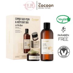 Combo Sạch Mụn Cocoon - Nước Bí Đao Cân Bằng Da 310ml & Mặt Nạ Bí Đao 30ml - Giảm Nhờn, Thoáng Lỗ Chân Lông, Làm Dịu Da Nhạy Cảm