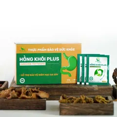 Hồng Khôi Plus Thanh Mộc Hương 40 Gói - Hỗ Trợ Niêm Mạc Dạ Dày và Tiêu Hóa Hiệu Quả, Giúp Giảm Đau và Ợ Chua